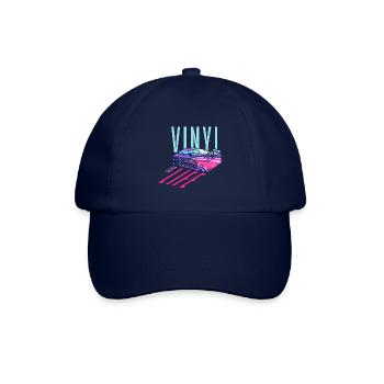 Vinyl is Life - Retro Vintage - Baseballkappe - Blau/Blau - Vorne