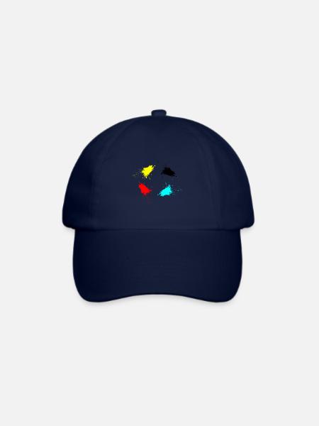 Flecken - Baseballkappe - Blau/Blau