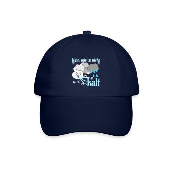 Nein, mir ist nicht kalt - Baseballkappe - Blau/Blau - Vorne