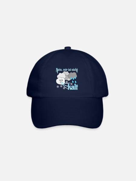 Nein, mir ist nicht kalt - Baseballkappe - Blau/Blau