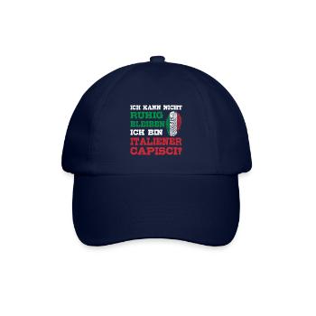 Typisch Italiener Italien Geste Capisci - Baseballkappe - Blau/Blau - Vorne