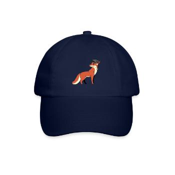 Fuchs Weisheit klug Gelehrter lernen Weise - Baseballkappe - Blau/Blau - Vorne