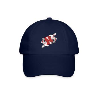 Koi Karpfen Japan Geschenk Fisch Japanische Kunst - Baseballkappe - Blau/Blau - Vorne