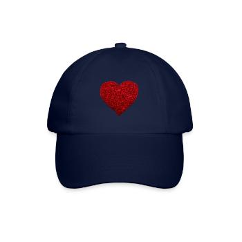 Herz voller Schmetterlinge Schmetterling Liebe - Baseballkappe - Blau/Blau - Vorne