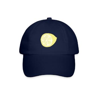 zitrone halbiert - Baseballkappe - Blau/Blau - Vorne