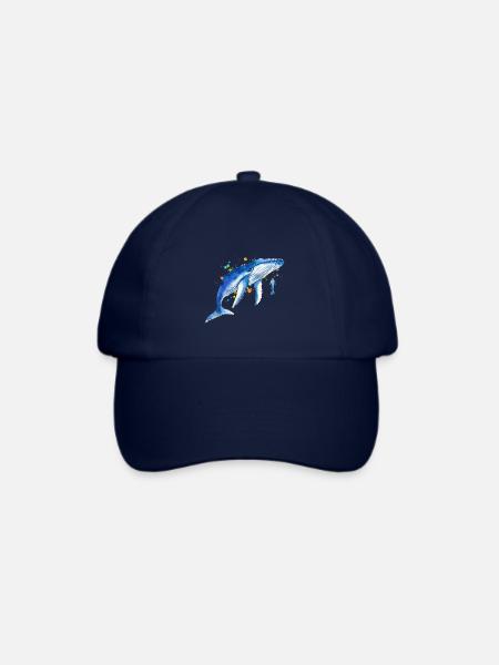 Blauwal Taucher Wale - Baseballkappe - Blau/Blau