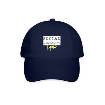 Social Distancing Expert - Baseballkappe - Blau/Blau - Vorne