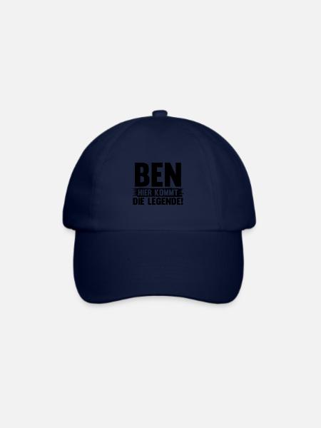 Vorname Ben - Baseballkappe - Blau/Blau