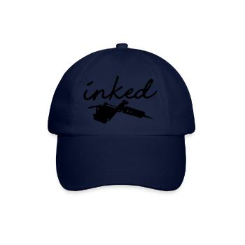 inked tattoo tattooed tattoowiert nadel ink inked - Baseballkappe - Blau/Blau - Vorne