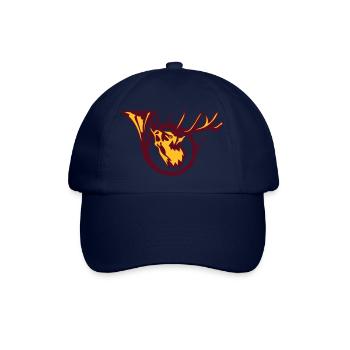 Rotwild-Jagdhorn-Logo Jagd deer 1 - Baseballkappe - Blau/Blau - Vorne