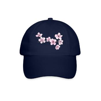 Kirschblüten - Baseballkappe - Blau/Blau - Vorne