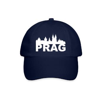 Prag Prague Tschechien Skyline Hauptstadt Geschenk - Baseballkappe - Blau/Blau - Vorne