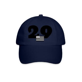 Bretagne / Breton / Bretonne / BZH / Breizh - Baseballkappe - Blau/Blau - Vorne