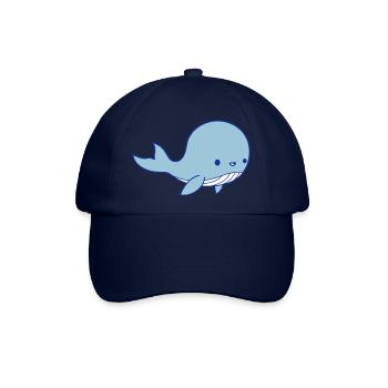 Wal Baby Clipart - Baseballkappe - Blau/Blau - Vorne
