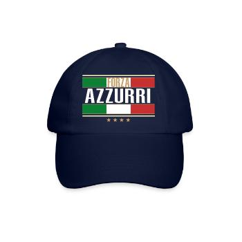 Forza Azzurri - Foot Europe Champion Italien - Baseballkappe - Blau/Blau - Vorne