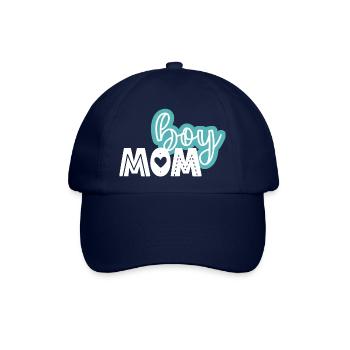 boy mom - Baseballkappe - Blau/Blau - Vorne