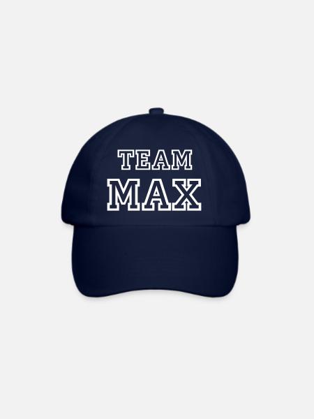 TEAM MAX Hundename Rüde TeamTrikot - Baseballkappe - Blau/Blau