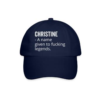 Christine ein Name für verdammte Legenden - Baseballkappe - Blau/Blau - Vorne