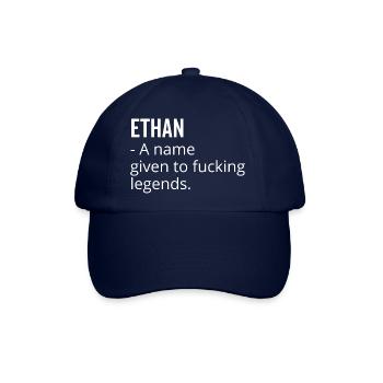 Ethan ein Name, der Fucking Legends gegeben wurde - Baseballkappe - Blau/Blau - Vorne