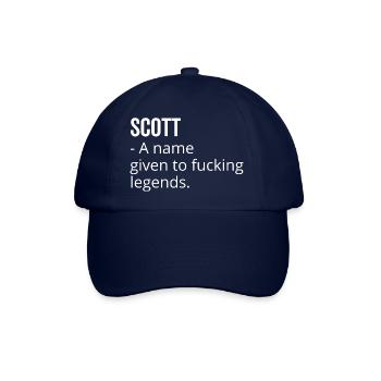 Scott ein Name für verdammte Legenden - Baseballkappe - Blau/Blau - Vorne