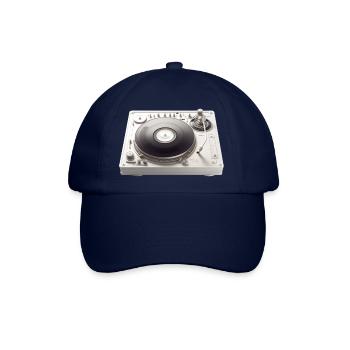 Turntable DJ Vinyl Music - Baseballkappe - Blau/Blau - Vorne