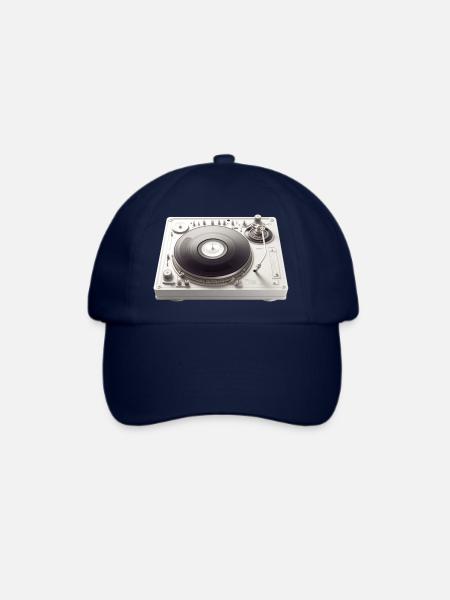 Turntable DJ Vinyl Music - Baseballkappe - Blau/Blau