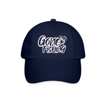 Angeln gegangen - Baseballkappe - Blau/Blau - Vorne