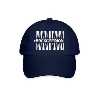 boardgame chess backgammon game night - Baseballkappe - Blau/Blau - Vorne
