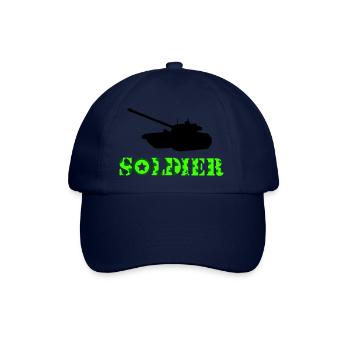 panzer soldat - Baseballkappe - Blau/Blau - Vorne