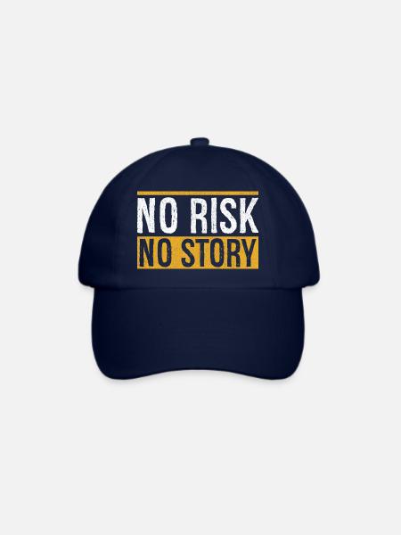 no risk no story - Baseballkappe - Blau/Blau