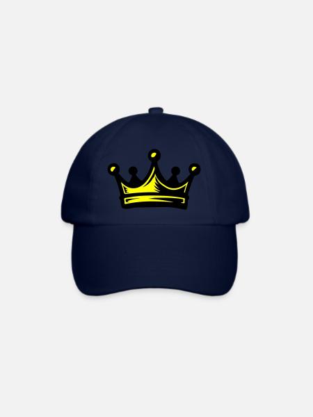 Krone König - Baseballkappe - Blau/Blau