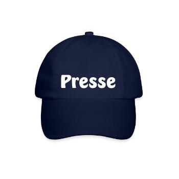 Presse / Naschwerk - Baseballkappe - Blau/Blau - Vorne