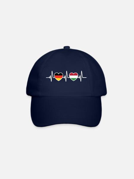 Deutschland Ungarn Deutsche Ungarische Flagge - Baseballkappe - Blau/Blau