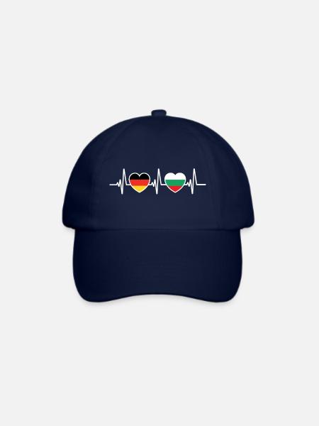 Deutschland und Bulgarien Bulgarisch - Baseballkappe - Blau/Blau