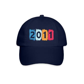 Retro 2011 t-shirt 11 vintage 2011 - Baseballkappe - Blau/Blau - Vorne