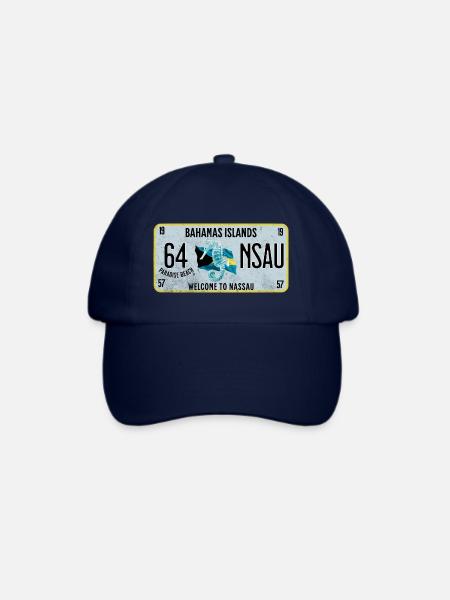 Willkommen auf den Nassau Bahamas - Baseballkappe - Blau/Blau