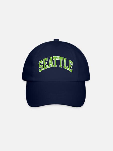 Seattle - Baseballkappe - Blau/Blau