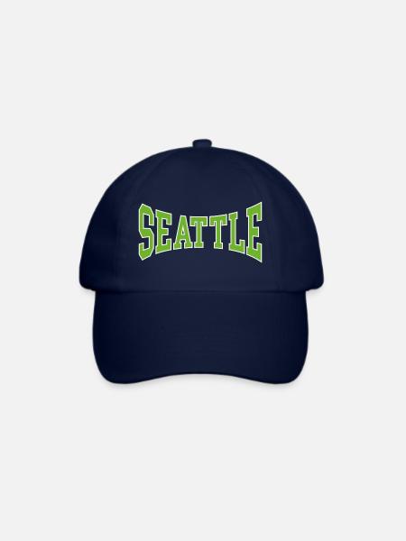 Seattle - Baseballkappe - Blau/Blau