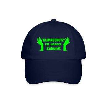 Klimaschutz - Baseballkappe - Blau/Blau - Vorne