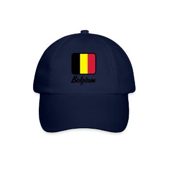 Nationalflagge von Belgien - Baseballkappe - Blau/Blau - Vorne
