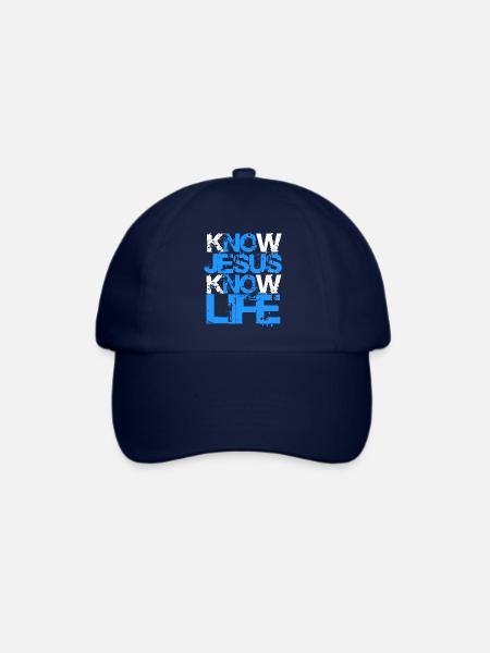 Know Jesus Know Life - Baseballkappe - Blau/Blau
