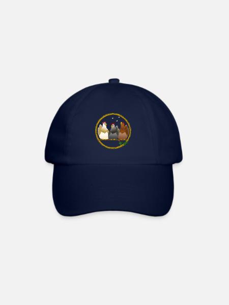 Huehner Hühner Huhn Hahn Kücken Vogel Ei Ostern - Baseballkappe - Blau/Blau
