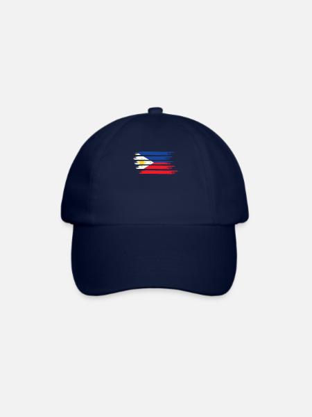 Philippinen Flagge - Baseballkappe - Blau/Blau