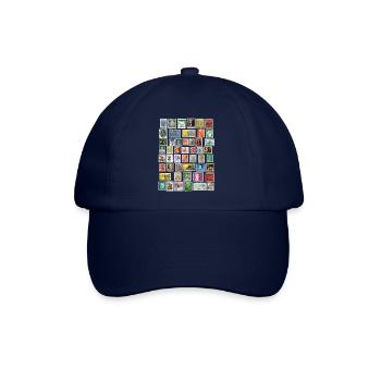 Gestaltung von Briefmarken - Baseballkappe - Blau/Blau - Vorne
