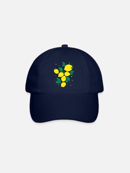 Frische Zitronenfrüchte - Baseballkappe - Blau/Blau