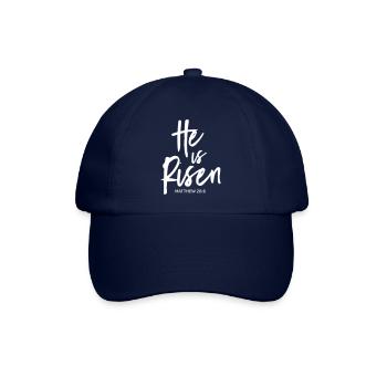 he is risen by csDesign - Baseballkappe - Blau/Blau - Vorne