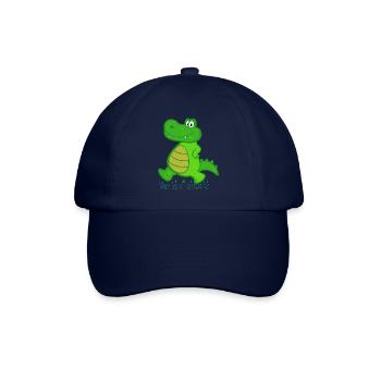Süßes Krokodil das auch mal Schnappen kann - Baseballkappe - Blau/Blau - Vorne