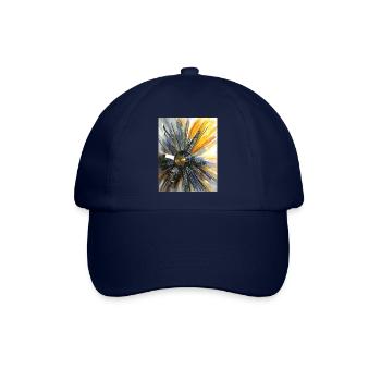 Computer Sonne - Skulptur von Ilona Jentsch - Baseballkappe - Blau/Blau - Vorne