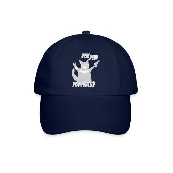  coole Katze Heavy Metal - Baseballkappe - Blau/Blau - Vorne