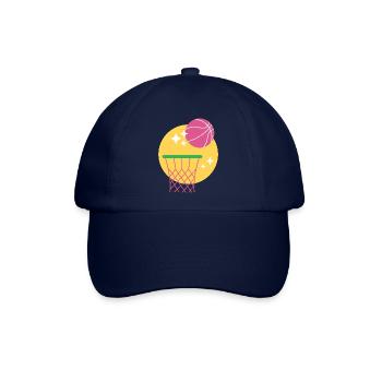 Basketball Korb Design - Baseballkappe - Blau/Blau - Vorne